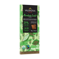 Valrhona ANDOA MILK 39% Fairtrade Chocolate Tasting Bar
