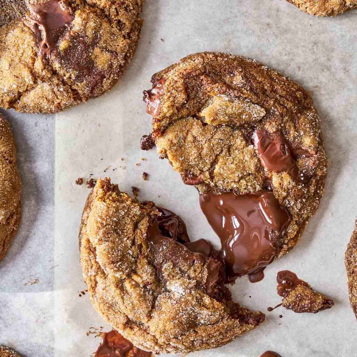 Ginger Chocolate Chunk Cookies by David Leite