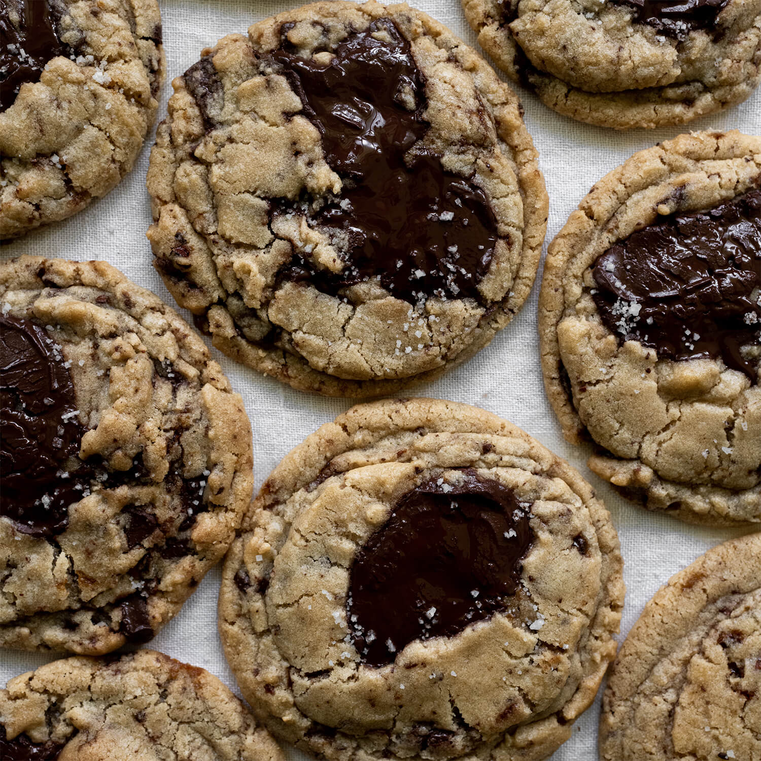 Caramelized chocolate cookies